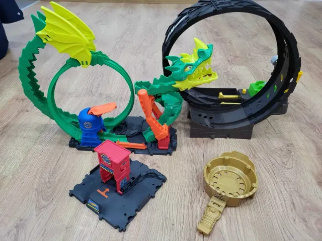 Pista Dragão + Pista Monster Trucks Hot Wheels