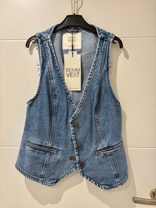 Chaleco Vaquero Stradivarius Talla S 
