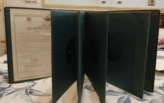 Estuche para 4 discos  de Pizarra .