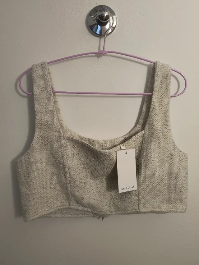 Top Chiquelle Beige Taglia Unica