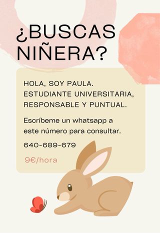 Servicio de niñera