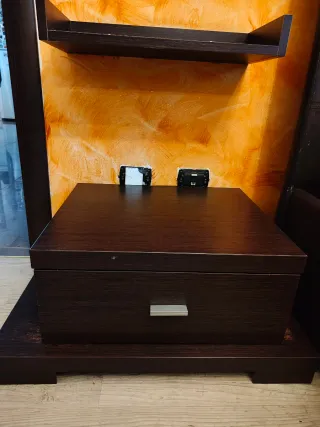 Coppia comodini moderni wengé