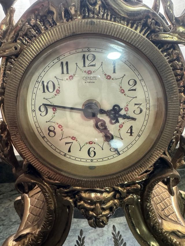 Reloj de mesa antiguo portugués ( Quartz)