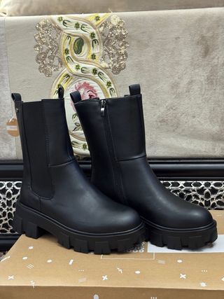 Botas negras mujer plataforma