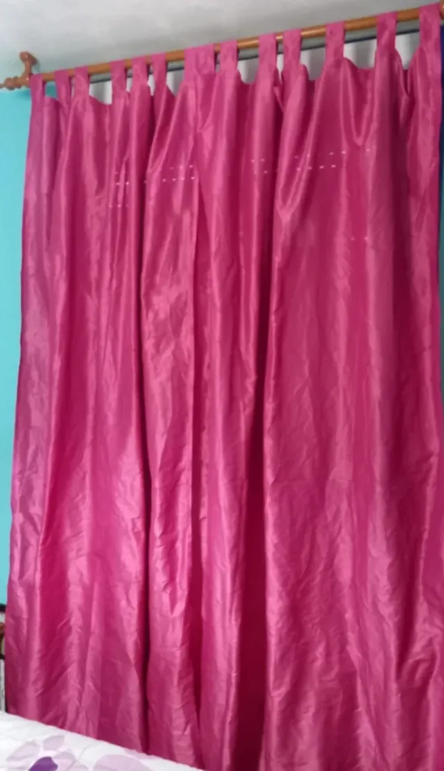 Cortinas rosas largo 2,40 x 1,40 de ancho