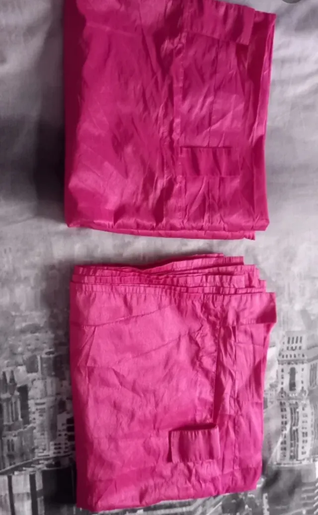 Cortinas rosas largo 2,40 x 1,40 de ancho