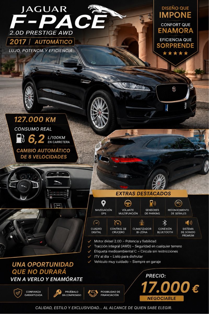 Jaguar F-Pace 2017 acepto mercedes clase c a7 o si - foto 1