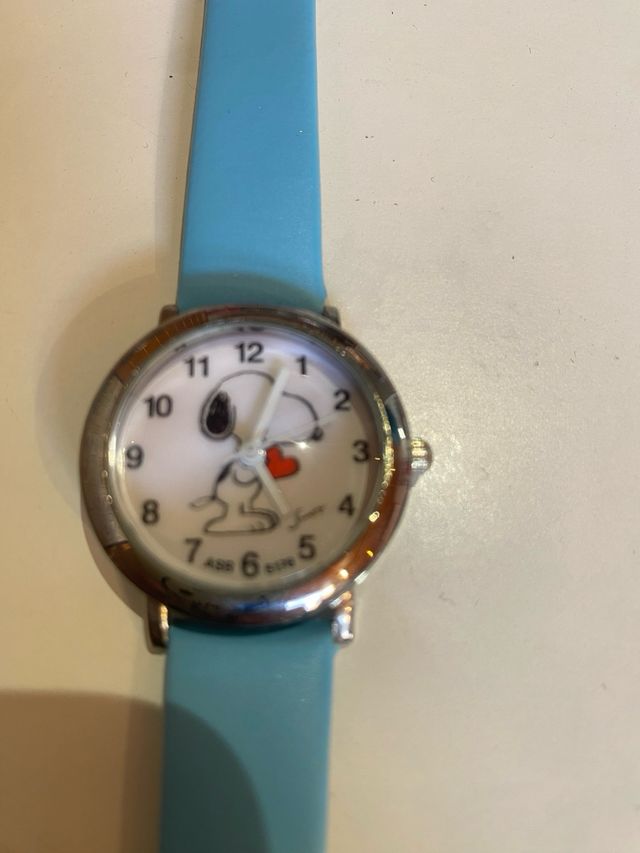 Reloj Infantil Snoopy Azul