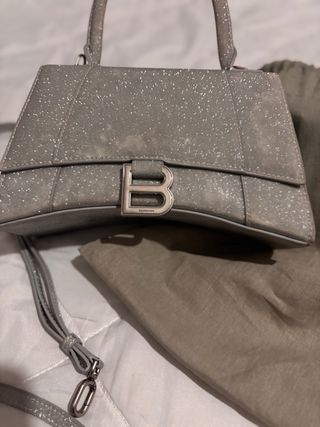 Balenciaga Hourglass XS Tessuto Glitter