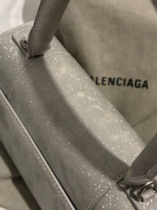 Balenciaga Hourglass XS Tessuto Glitter