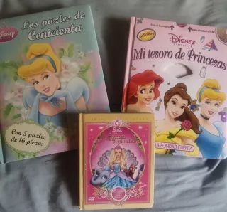 Lote 3 libros Princesas Disney