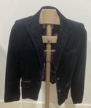 Chaqueta Pana Azul Talla M