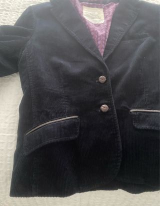 Chaqueta Pana Azul Talla M