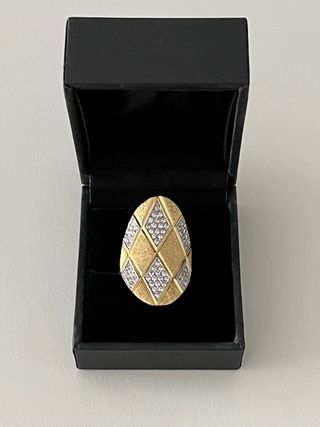 Anillo Oro y Brillantes 11 gramos