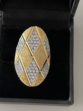 Anillo Oro y Brillantes 11 gramos
