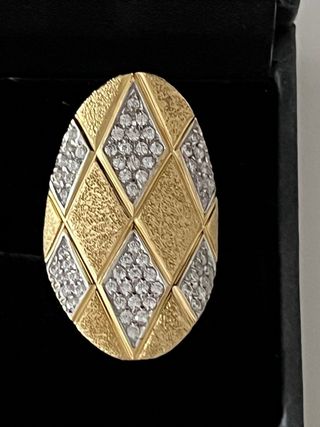 Anillo Oro y Brillantes 11 gramos