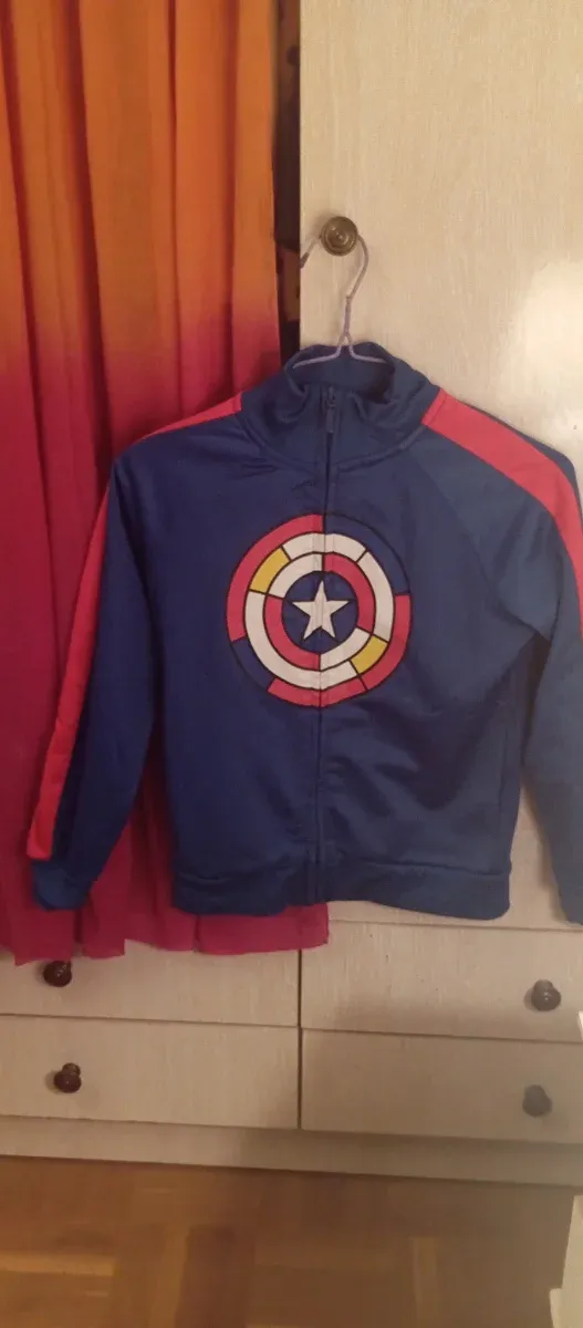Sudadera Marvel Niño Azul Talla 9