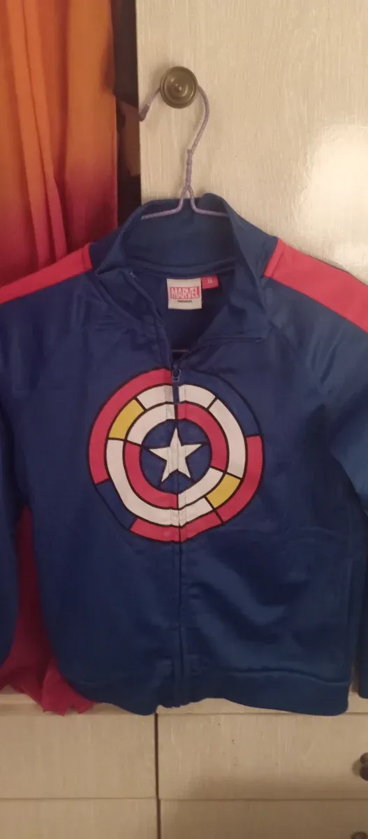 Sudadera Marvel Niño Azul Talla 9