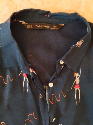 Blusa Zara mujer estampado bailarinas