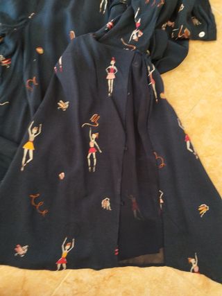 Blusa Zara mujer estampado bailarinas