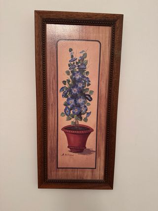 3 Cuadro Decorativo Dorado y Marrón