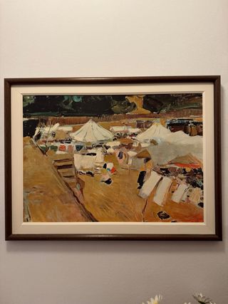 3 Cuadro Decorativo Dorado y Marrón