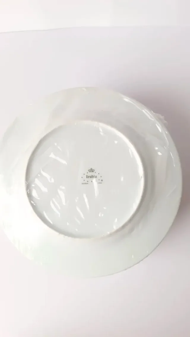 Irabia 12 platos Porcelana Dorados