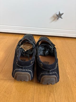 Mocasines de ante negros para hombre