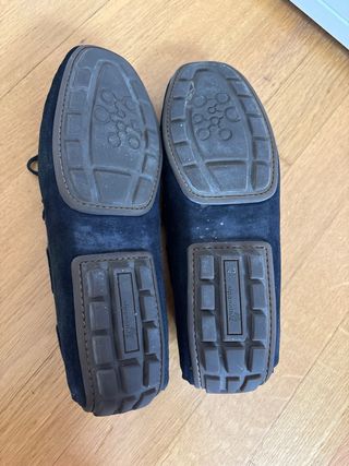Mocasines de ante negros para hombre