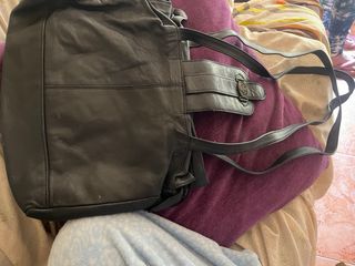 Bolso de cuero auténtico
