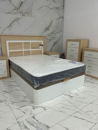 Cama Canapé + Colchón Viscoelástico Nuevo