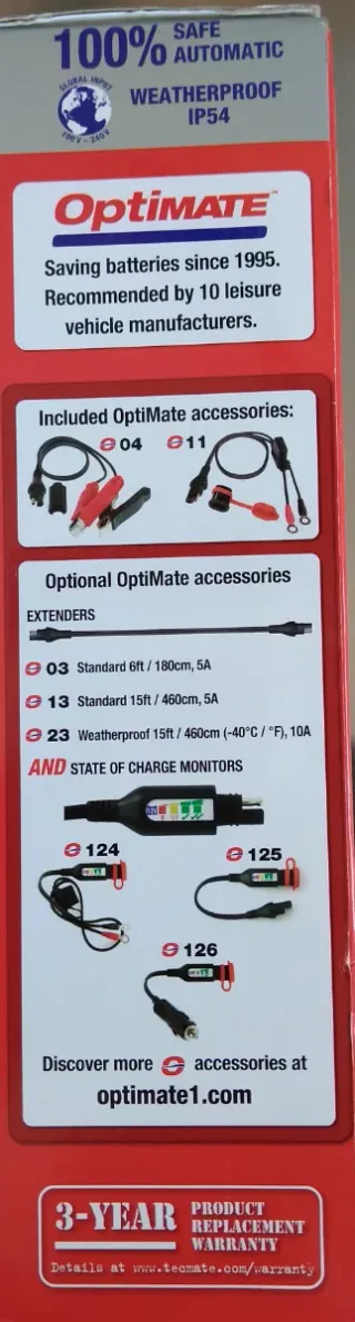Cargador Baterías Optimate 6. Nuevo sin estrenar
