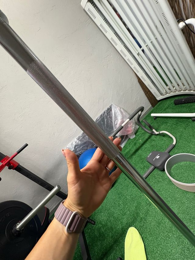 Barra de discos para gimnasio