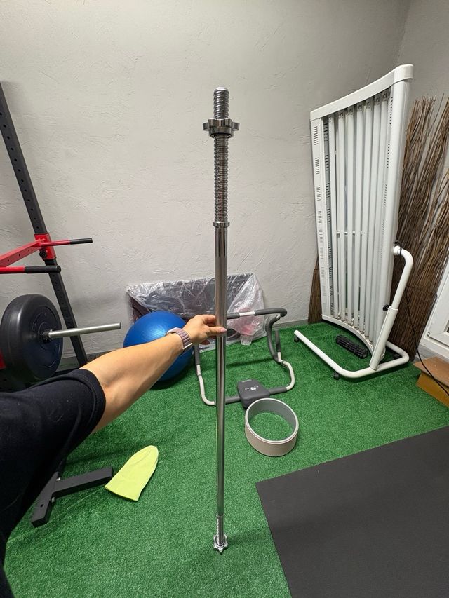 Barra de discos para gimnasio