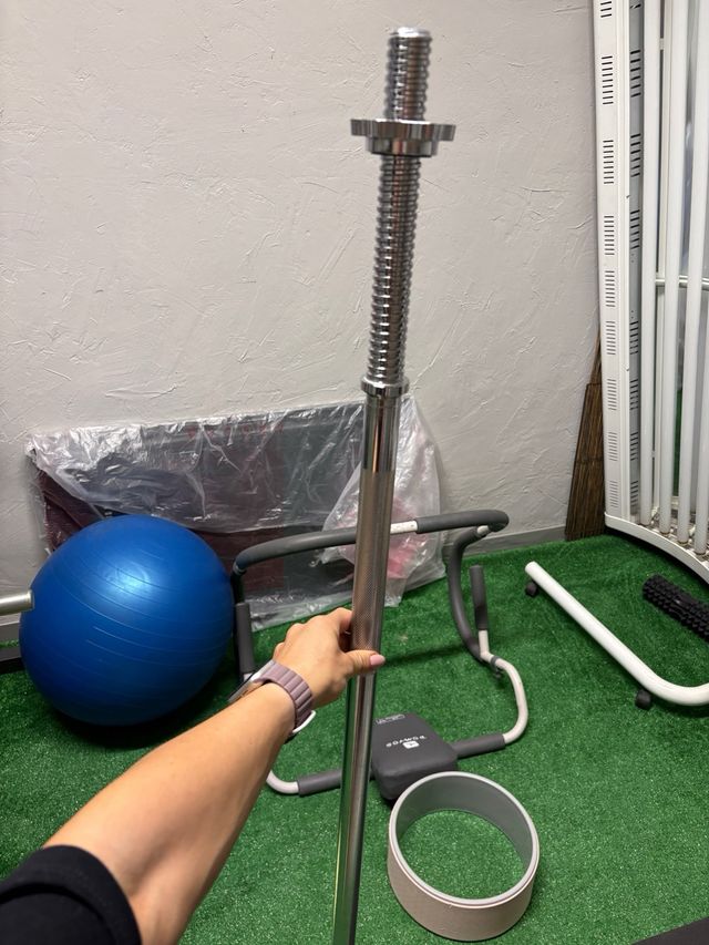 Barra de discos para gimnasio