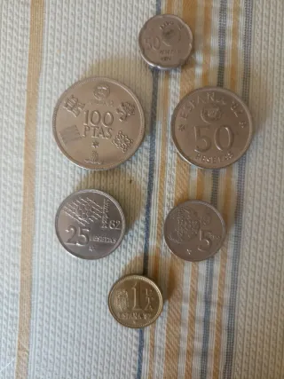 Lote monedas Mundial 82
De regalo moneda 92