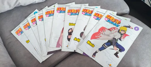 Pack 10 Revistas Naruto Shippuden + Posters