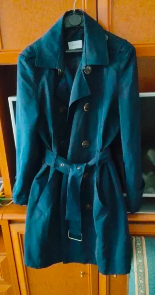 Gabardina azul marino Zendra petit mujer
