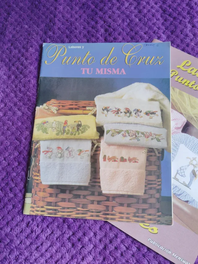 Labores de punto de cruz y punto de cruz tú misma