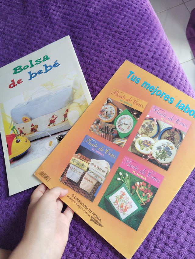 Labores de punto de cruz y punto de cruz tú misma