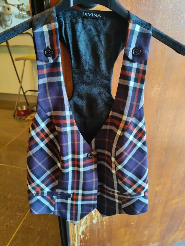 Gilet Divina fantasia quadri tg 42