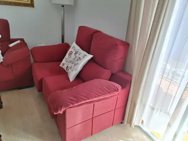 Sofá de 2 plazas rojo