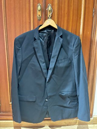 Chaqueta Traje Zara Man Negra