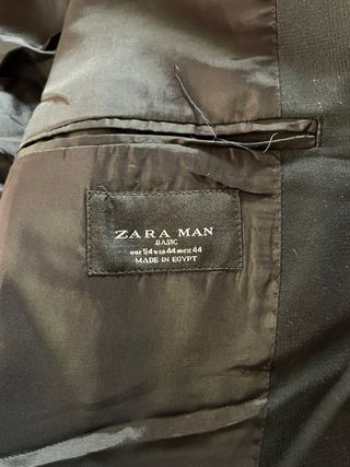 Chaqueta Traje Zara Man Negra