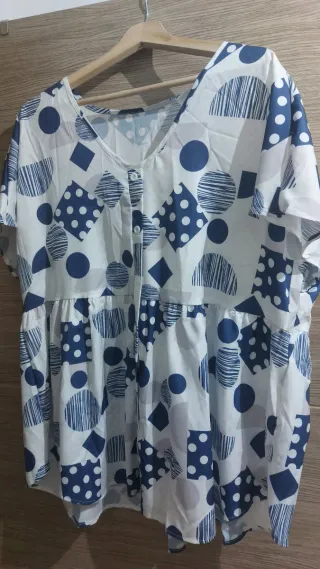 Blusa Shein Estampado Geométrico 2XL SIN USAR