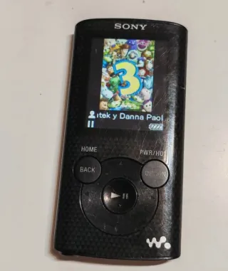 Reproductor MP4 Sony Amarillo y negro