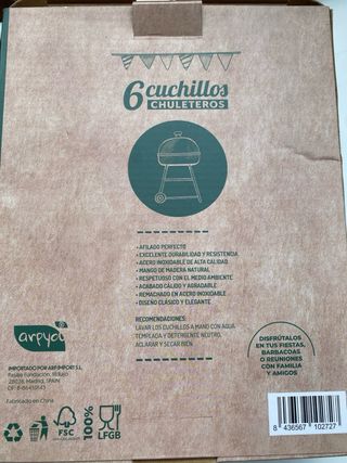 Coltelli da bistecca Arpy Mango Wood 6 pezzi