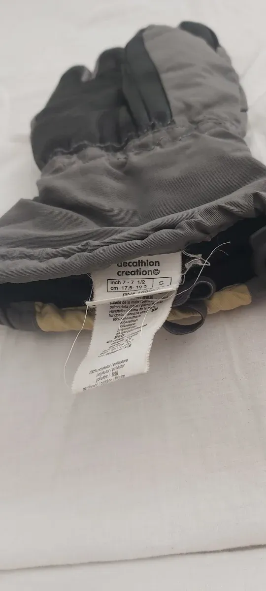 Guantes de montaña Quechua beige y gris