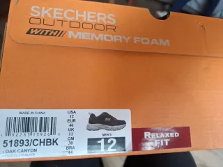 Zapatillas Skechers Hombre Nuevas marrón y negro
