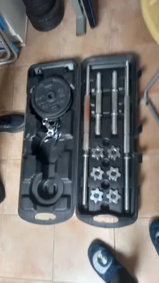 Set de pesas gimnasio